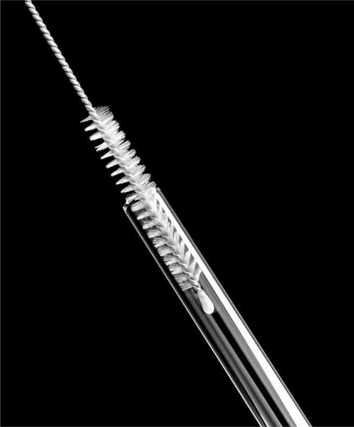 STAINLESS STEEL STRAW | SHORT 15cm (BLACK)